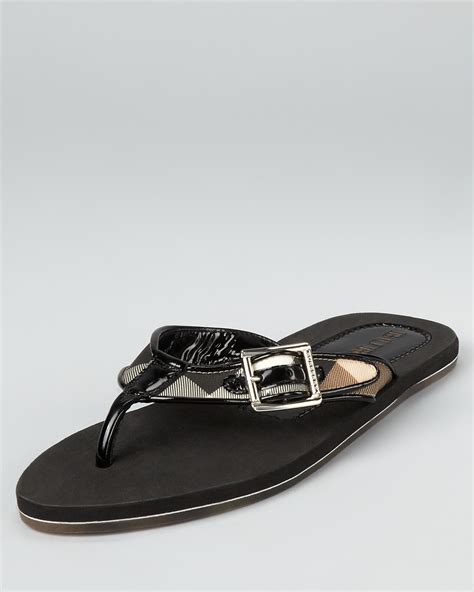 burberry ladies sandals|Burberry women's thongs flip flops.